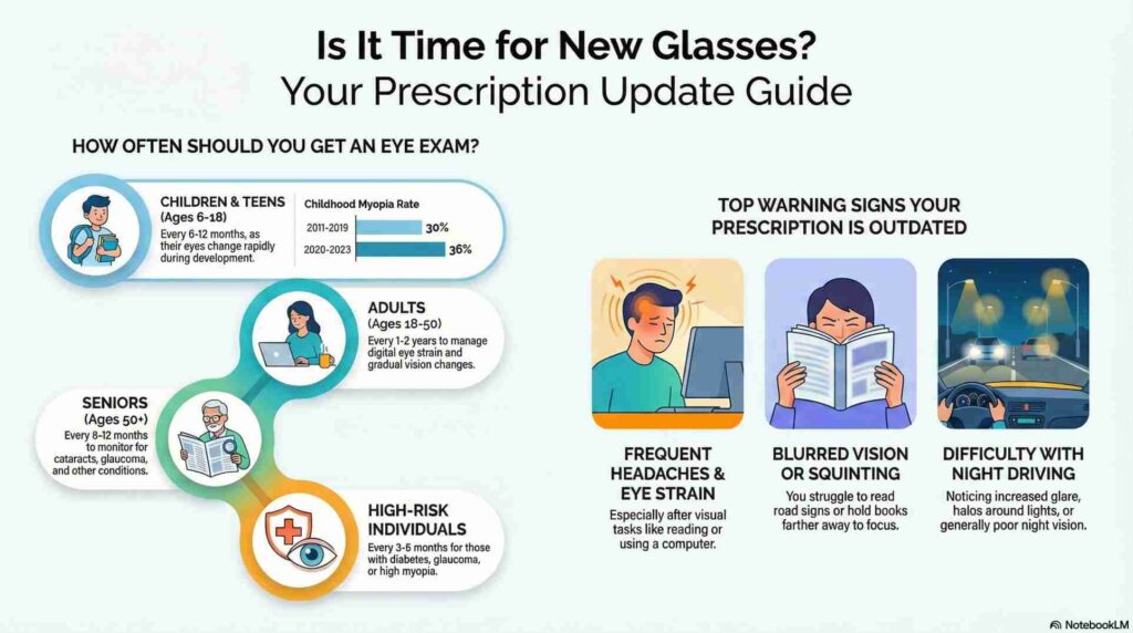 A patient undergoing a comprehensive eye exam with an optometric physician using advanced diagnostic technology.